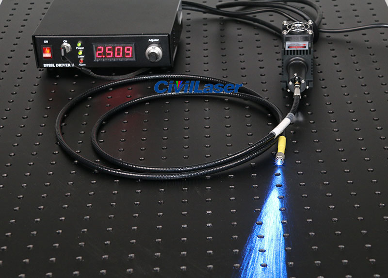 488nm fiber coupled laser